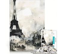 Puzzle da 1000 pezzi con la Torre Eiffel di Parigi gioco per tutta la famiglia attività divertenti da fare in casa compleanno e Natale 50x75cm