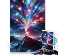 Puzzle da 1000 pezzi con la vetta della montagna Starlight per adolescenti, ideale per il relax e il divertimento, con dettagli nitidi e perfetti come regalo stagionale 38x52cm