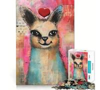 Puzzle da 1000 pezzi con lama sorridente e cuore per San Valentino tecnica mista ideale per adolescenti Giocattolo che stimola la logica e favorisce il gioco rilassante Opera d'arte di alta qualità