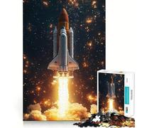 Puzzle da 1000 pezzi con lancio dello Space Shuttle per adulti e ragazzi, gioco di logica, tempo libero, bordi precisi, decorazione da parete 38x26cm