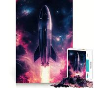 Puzzle da 1000 pezzi con lancio di astronave per adulti, gioco rilassante e stimolante, con bordi precisi, regalo perfetto 50x75cm