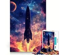 Puzzle da 1000 pezzi con lancio di razzo spaziale per adulti, gioco di logica, gioco al chiuso, taglio di precisione, regalo prezioso 38x26cm