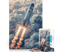 Puzzle da 1000 pezzi con lancio di veicolo spaziale per adulti e ragazzi, gioco rilassante e di calma mentale, taglio di alta qualità, regalo speciale 38x26cm