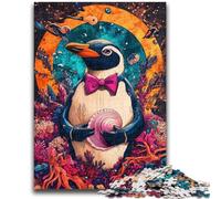 Puzzle da 1000 pezzi con l'arte del pinguino, un gioco stimolante e un gioco per tutta la famiglia, ideale come regalo per tutta la famiglia, 50x75cm