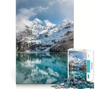 Puzzle da 1000 pezzi con le montagne di Oeschinensee per adulti, un rompicapo che stimola la mente e permette di assemblare le immagini con calma Regalo perfetto (38x52cm)