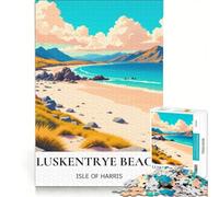 Puzzle da 1000 pezzi con le spiagge delle Highlands scozzesi, gioco educativo, rilassante e stimolante per la mente, ideale come decorazione da scrivania 50x75cm