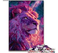 Puzzle da 1000 pezzi con leone e animali per adolescenti, giochi rilassanti che migliorano l'amore tra coppie per bambini dai 14 anni in su (50x75cm)