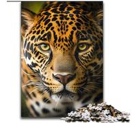 Puzzle da 1000 pezzi con leopardo della giungla per adulti, intrattenimento rilassante, perfetto regalo di Natale e decorazione per la casa (dimensioni 50x75cm)