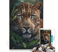 Puzzle da 1000 pezzi con leopardo intelligenza artificiale generativa gioco rilassante interazione genitore-figlio regalo per amici e familiari 38x26cm