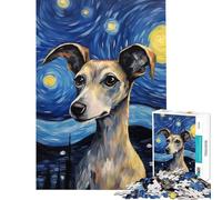 Puzzle da 1000 pezzi con levriero italiano Un gioco avvincente per coltivare la pazienza Divertente e perfetto come regalo di compleanno (dimensioni 38x26cm)