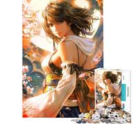 Puzzle da 1000 pezzi con l'illustrazione di Yuna di Final Fantasy X Aiuta ad allenare la mente è un'attività per tutta la famiglia e un gioco pratico per ragazzi dai 14 anni in su Dimensioni 38x52cm
