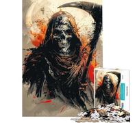 Puzzle da 1000 pezzi con l'immagine del Tristo Mietitore Gioco rilassante per adulti analisi e logica ideale come regalo per tutta la famiglia (dimensioni 38x52cm)