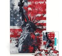 Puzzle da 1000 pezzi con l'immagine della Statua della Libertà gioco pratico difficile compleanno e Natale 38x26cm