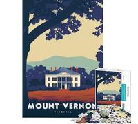 Puzzle da 1000 pezzi con l'immagine di Mount Vernon Virginia Un gioco avvincente per sviluppare la pazienza un'attività pratica per tutta la famiglia Un regalo divertente (dimensioni 75x50cm)