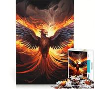 Puzzle da 1000 pezzi con l'immagine di una fenice gioco per tutta la famiglia attività divertenti da fare a casa compleanno e Natale 50x75cm