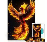 Puzzle da 1000 pezzi con l'immagine di una fenice, ideale per adulti, per rafforzare la memoria, per il tempo libero e il divertimento Design elegante e raffinato (38x26cm)