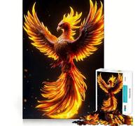 Puzzle da 1000 pezzi con l'immagine di una fenice, ideale per adulti Un gioco divertente e stimolante da fare insieme Taglio preciso e decorativo (50x75cm)