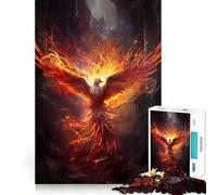 Puzzle da 1000 pezzi con l'immagine di una fenice ideale per allenare la mente degli adolescenti un gioco creativo per momenti di relax e assemblaggio artistico un regalo perfetto per le festività