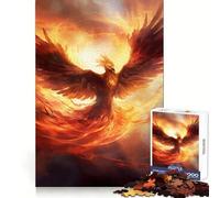 Puzzle da 1000 pezzi con l'immagine di una fenice, ideale per ragazzi, stimola l'intelletto e permette di trascorrere del tempo in famiglia qualità (38x52cm)