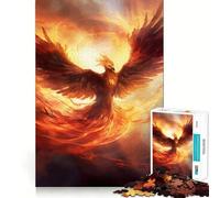 Puzzle da 1000 pezzi con l'immagine di una fenice ideale per ragazzi un gioco stimolante per la mente un hobby tranquillo e rilassante con tagli precisi e un regalo perfetto per la stagione (38x26cm)