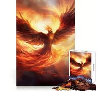 Puzzle da 1000 pezzi con l'immagine di una fenice ideale per ragazzi un gioco stimolante per la mente un hobby tranquillo e rilassante con tagli precisi e un regalo perfetto per la stagione (38x26cm)