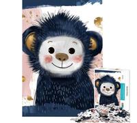 Puzzle da 1000 pezzi con l'immagine di una simpatica scimmietta gioco educativo e coinvolgente per sviluppare pazienza capacità di analisi e logica (dimensioni 50x75cm)