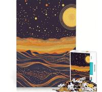 Puzzle da 1000 pezzi con l'immagine originale del cielo notturno nel deserto gioco rompicapo difficile e stimolante regalo di compleanno regalo 38x52cm