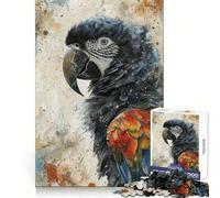 Puzzle da 1000 pezzi con l'immagine vivida di un'ara, ideale per ragazzi, per allenare la memoria, per una fuga rilassante, con taglio perfetto e un regalo invernale (38x26cm)