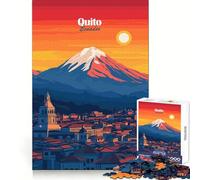 Puzzle da 1000 pezzi con lo skyline di Quito, Ecuador, per adulti e ragazzi, un gioco di abilità rilassante e divertente con bordi precisi, ideale come regalo per le festività (50x75cm)