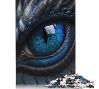 Puzzle da 1000 pezzi con l'occhio del drago blu, gioco educativo, giocattolo, decorazione per la famiglia (38x26 cm)