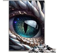 Puzzle da 1000 pezzi con l'occhio del drago, in legno, ideale per decorare casa e ufficio, regalo perfetto per il compleanno, 1000 pezzi(50x75cm)