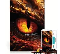 Puzzle da 1000 pezzi con l'occhio del drago rosso per adulti, gioco intelligente e rilassante, con un motivo divertente da assemblare, un regalo prezioso (50x75cm)