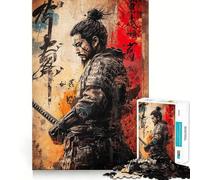 Puzzle da 1000 pezzi con l'opera d'arte del guerriero graffiti Myamoto Mushashi ideale per ragazzi un gioco che stimola l'intelletto e favorisce il tempo libero Un regalo memorabile e di qualità