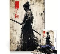 Puzzle da 1000 pezzi con l'opera d'arte del guerriero Sun Tzu e graffiti ideale per adolescenti gioco cognitivo per un divertimento lento bordo premium selezione dei desideri di Babbo Natale 38x52cm
