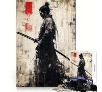 Puzzle da 1000 pezzi con l'opera d'arte del guerriero Sun Tzu e graffiti, ideale per adolescenti Gioco di logica, passatempo rilassante, taglio perfetto, regalo classico 38x26cm