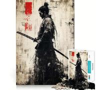 Puzzle da 1000 pezzi con l'opera d'arte del guerriero Sun Tzu e graffiti ideale per adolescenti gioco cognitivo per un divertimento lento bordo premium selezione dei desideri di Babbo Natale 38x52cm