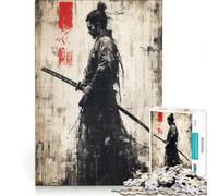 Puzzle da 1000 pezzi con l'opera d'arte di Sun Tzu guerriero e graffiti gioco pratico difficile compleanno e Natale 38x52cm