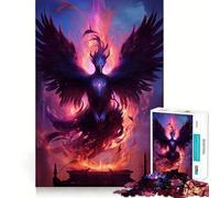 Puzzle da 1000 pezzi con l'uccello mistico della fenice per adulti, gioco di logica e rilassamento, bordi affilati, regalo di alta qualità (50x75cm)
