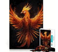 Puzzle da 1000 pezzi con l'uccello mistico fenice, ideale per adolescenti, un gioco che stimola la riflessione, un'opera d'arte rilassante e da collezione (38x52cm)