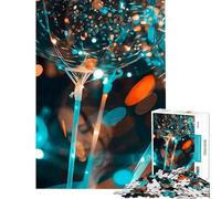 Puzzle da 1000 pezzi con luci LED a forma di palloncino gioco divertente sfida per l'intelligenza giocattolo avvincente regalo per donne e uomini divertente e spiritoso (dimensioni 38x26cm)
