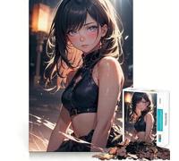 Puzzle da 1000 pezzi con Luna,ragazza anime,gioco di concentrazione,tecnica di taglio professionale,hobby affascinante per i momenti di svago (38x26cm)