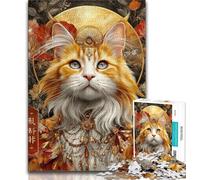 Puzzle da 1000 pezzi con Maine Coon da sogno puzzle da 1000 pezzi per adolescenti antistress sfida difficile migliora l'amore tra coppie 75x50cm