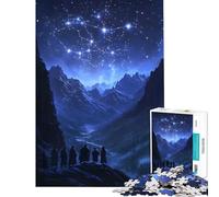 Puzzle da 1000 pezzi con mappa celeste e stelle nel cielo un'opera d'arte per tutta una sfida per l'intelligenza e la mente Un giocattolo che crea dipendenza un regalo perfetto per compleanni e giochi