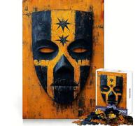 Puzzle da 1000 pezzi con maschera di guerriero antico per adolescenti, allenamento della concentrazione, evasione rilassante, assemblaggio preciso, regalo premuroso (38x26cm)
