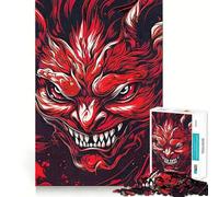 Puzzle da 1000 pezzi con maschera Kabuki demoniaca per adolescenti, ideale per giochi di memoria e per la casa (38x52cm), regalo di Natale