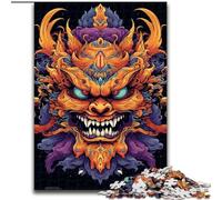 Puzzle da 1000 pezzi con maschera ninja per adulti e ragazzi, adatto dai 14 anni in su, idee regalo per migliorare la memoria (50x75cm)