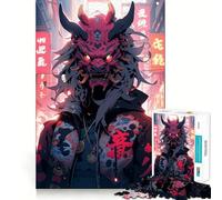 Puzzle da 1000 pezzi con maschera Oni e arte urbana per adolescenti, gioco di logica e abilità, morbido, rilassante, taglio preciso, regalo prezioso (38x26cm)