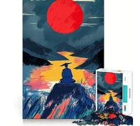 Puzzle da 1000 pezzi con meditazioni samurai per adolescenti, stimola la memoria, allevia lo stress e crea un'opera d'arte raffinata (38x26cm)