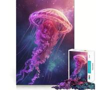 Puzzle da 1000 pezzi con meduse celestiali,gioco di squadra perfetto,attività per la mente,divertente e rilassante,regalo di Natale (50x75cm)