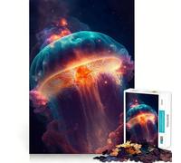 Puzzle da 1000 pezzi con meduse e Via Lattea, ideale per ragazzi, gioco di logica, facile da usare, con bordi precisi, perfetto come regalo per le festività (38x26cm)